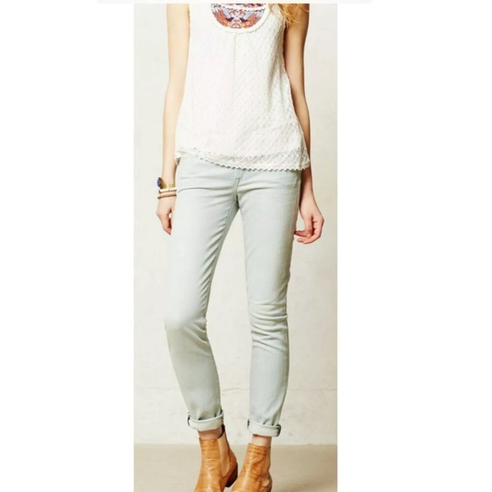 Anthropologie Made & Crafted Levi's Pins Skinny Sun Bleach Jeans